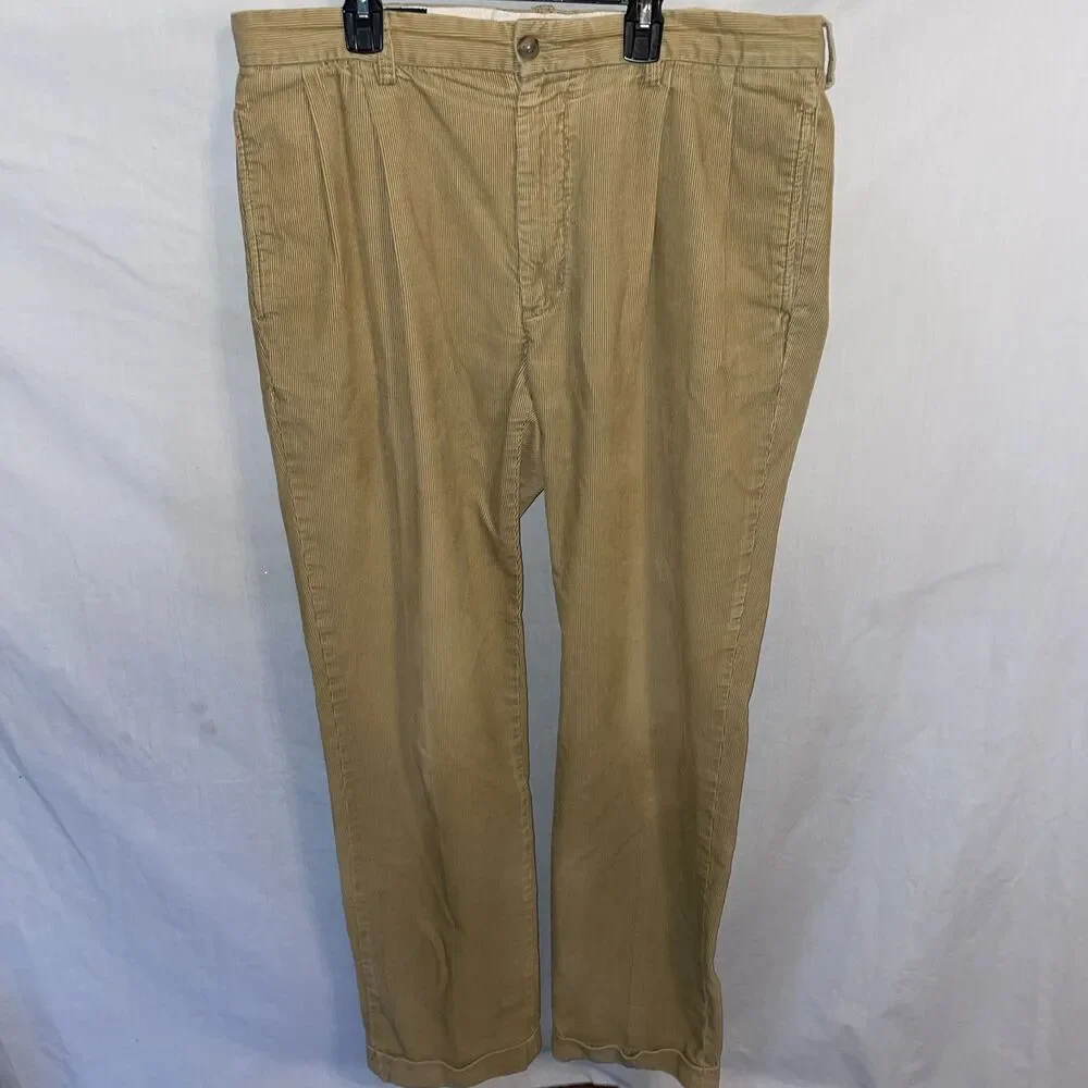 Polo Ralph Lauren Hammond Men’s Corduroy Pants Sz 36x34 Beige Going Out Comfort